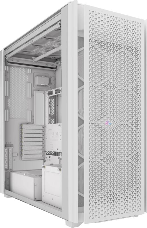 Corsair Carcasa PC Carcasa CORSAIR 9000D AIRFLOW CC-9011274-WW | Super Full Tower, RGB, Alb, Tempered Glass