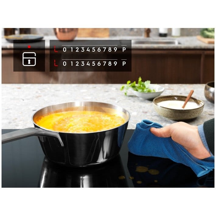 Electrolux Plita incorporabila Electrolux, Inductie, 4 zone de gatit, Control Touch, Booster, Blocare de siguranta pentru copii, 60 cm, Negru