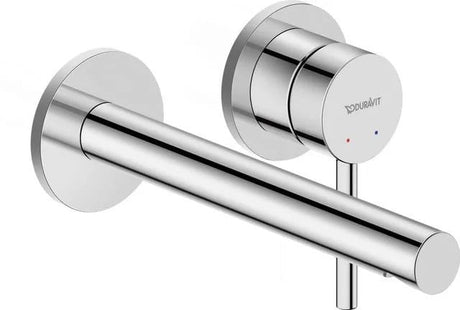 Duravit Baterie lavoar Duravit, Circle single lever basin mixer concealed installation, incastrat, montare pe perete, monocomanda, proiectie 200mm, necesita corp instalare GK1900004000, crom