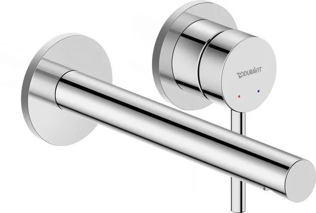 Duravit Baterie lavoar Duravit, Circle single lever basin mixer concealed installation, incastrat, montare pe perete, monocomanda, proiectie 200mm, necesita corp instalare GK1900004000, crom