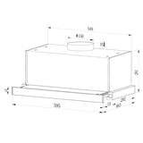 Samus Hota incorporabila Hotă Încorporabilă Samus HS606 | 60cm, 600m³/h, Inox
