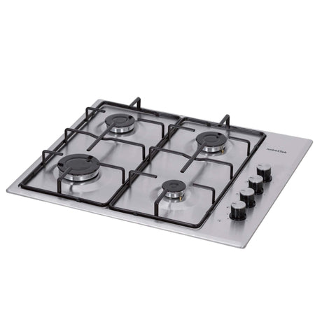 Nobeltek Plita pe gaz Plita pe gaz Nobeltek NHBG-6400IX | 4 arzatoare, inox, aprindere electrica