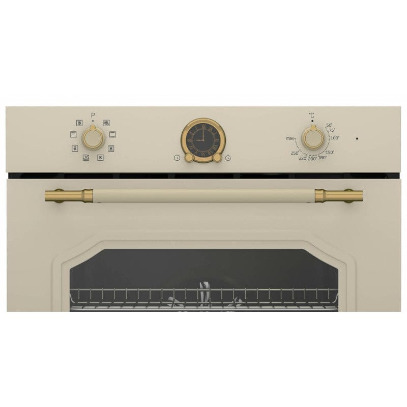 Beko Cuptor incorporabil Cuptor Incorporabil Beko RBIM19200CD | 72L, Clasa A, 8 Programe, Retro Crem, 59.4x56.7x59.5cm