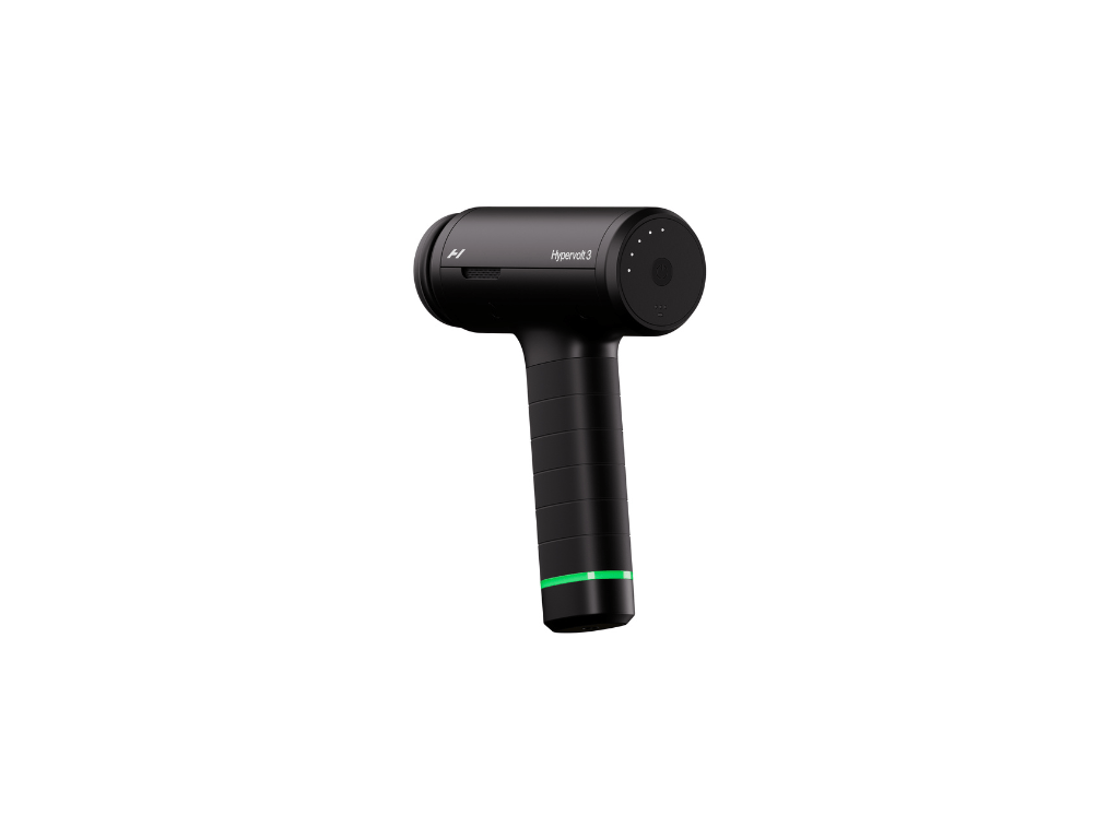 Hyperice Aparat masaj Pistol masaj cu vibratie Hyperice Hypervolt 3, conectivitate Bluetooth, 5 viteze de percutie, motor 1500-2500rpm, Patented Pressure Sensor Technology™, 5 capete, geanta de transport premium, autonomie baterie pana la 4h, black