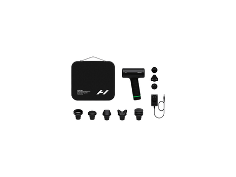 Hyperice Aparat masaj Pistol masaj cu vibratie Hyperice Hypervolt 3, conectivitate Bluetooth, 5 viteze de percutie, motor 1500-2500rpm, Patented Pressure Sensor Technology™, 5 capete, geanta de transport premium, autonomie baterie pana la 4h, black
