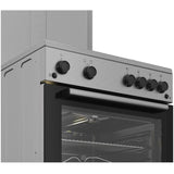 Beko Aragaz Aragaz Beko FBSHT62111GX | 4 Arzatoare, Aprindere Electrica, Grill, Rotisor, Inox, 60x60x85cm