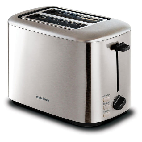Morphy Richards Prajitor de paine, Morphy Richards, Equip, 800W, 7 setari, 2 felii, Inox