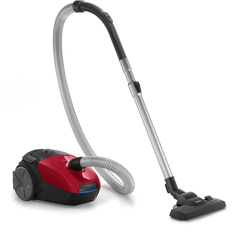 Philips Aspirator cu sac Philips PowerGo, S-bag, 750 W, Eticheta Energetica AAA, Filtru Antialergic, Tub Telescopic, Rosu