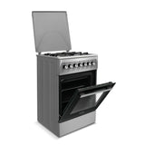 NobeLTek Cooking Aragaz Aragaz Nobeltek NLT 6604IX/FE1 | 60x60cm, Plita Gaz, Cuptor Electric, Ventilator, Inox, 60x60x85cm