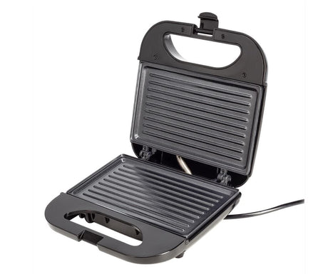 Daewoo SDA Sandwich maker Daewoo, putere 800 W, placi neaderente, indicator luminos incalzire, incalzire controlata prin termostat, maner Cool Touch, clapeta de blocare