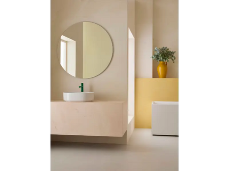 Roca Baterie lavoar Roca, Gama NU, monocomanda, marime XL, levier metalic PIN, cartus ceramic, fara set de evacuare, honey yellow, galben