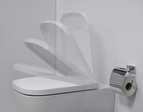 Duravit Capac WC Capac WC Duravit Happy D.2 0064590000 | Soft Close, Balamale Inox, Dreptunghiular, Alb
