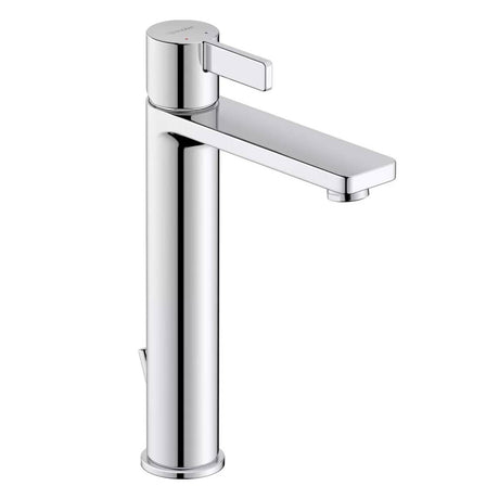 Duravit Baterie lavoar Duravit, D-Neo Single lever basin mixer L with pullrod, monocomanda, marime L, cartus ceramic, set evacuare cu tija, crom