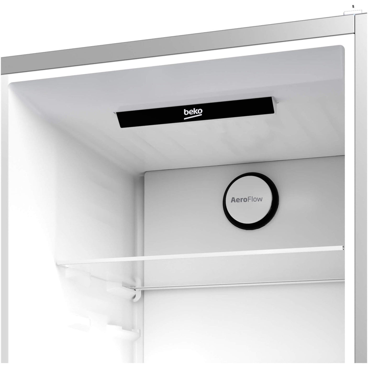BEKO Combina frigorifica Beko, 355l, Clasa D, NoFrost, Compresor ProSmart Inverter, dozator apa, AeroFlow, HarvestFresh, display, H 203.9, Marble (Glossy Grey)