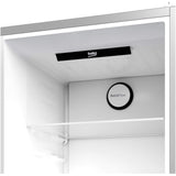 BEKO Combina frigorifica Beko, 355l, Clasa D, NoFrost, Compresor ProSmart Inverter, dozator apa, AeroFlow, HarvestFresh, display, H 203.9, Marble (Glossy Grey)