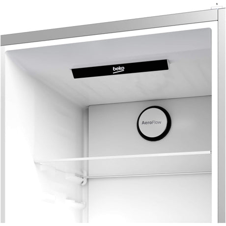 BEKO Combina frigorifica Beko, 355l, Clasa D, NoFrost, Compresor ProSmart Inverter, dozator apa, AeroFlow, HarvestFresh, display, H 203.9, Marble (Glossy Grey)