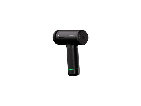 Hyperice Aparat masaj Pistol masaj cu vibratie Hyperice Hypervolt Go3, 5 viteze de percutie, motor 1500-2500rpm, 2 capete, geanta de transport premium, autonomie baterie pana la 4h, Black