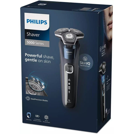 Philips Aparat de ras PHILIPS Shaver Series 5, acumulator, autonomie 60 min, SkinIQ, negru