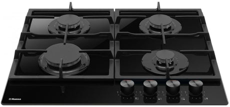 Hansa Plita pe gaz Plita pe Gaz Hansa BHKS610505 | 60cm, Sticla Neagra, 4 Arzatoare
