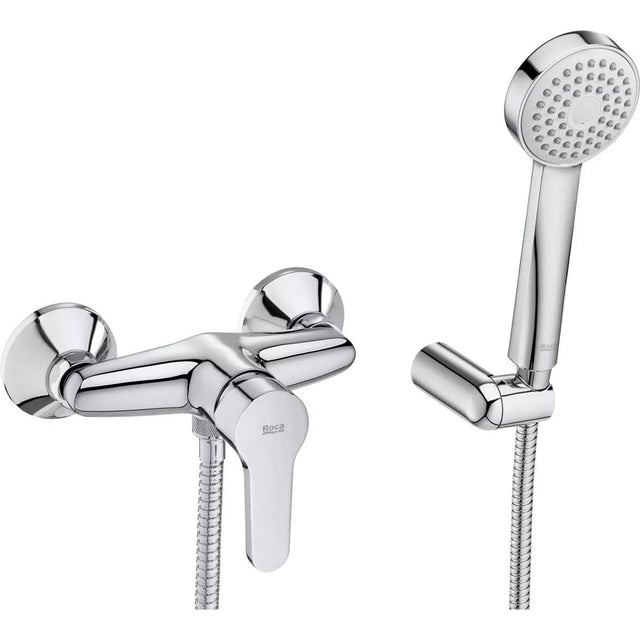 Roca Baterie Set Baterie Dus Roca Arola 2in1 A5A206AC0K | Crom, Para Dus, Furtun