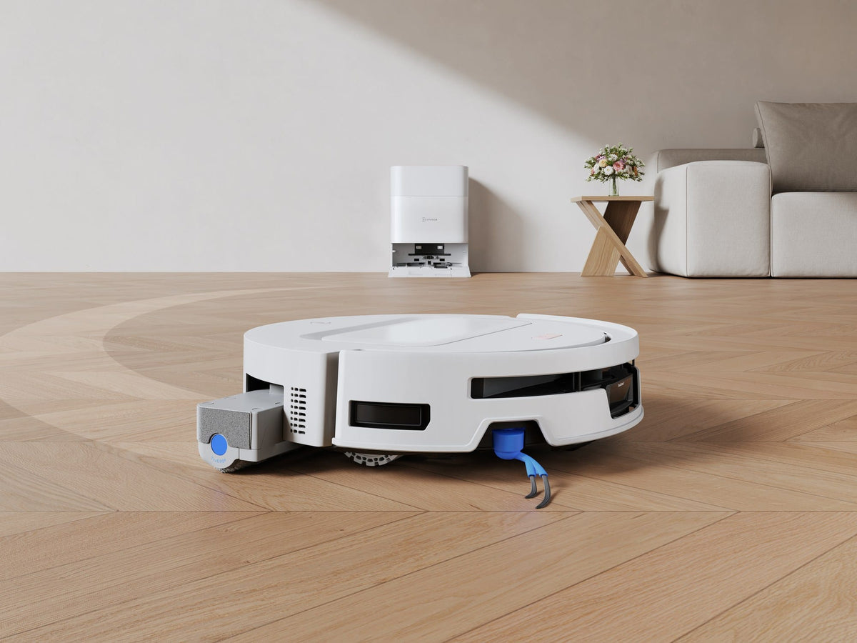 Ecovacs Aspirator robot Aspirator Robot Ecovacs DEEBOT T90 MAX PRO OMNI | 40000Pa, OZMO ROLLER 3.0, ZeroTangle 4.0, Alb