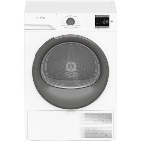 ARCTIC Uscator de rufe Arctic cu pompa de caldura, 7 kg, Clasa D, 15 programe, Auto Antisifonare, Aqua Surf, Hygienic Drying, Display, Alb