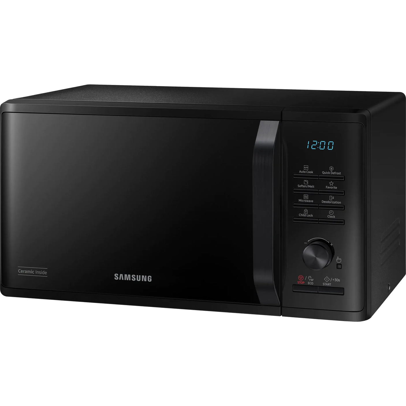 Samsung Cuptor cu microunde Samsung Solo, 23 L, 800W, Quick Defrost, interior ceramic, afisaj LED, Negru