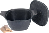 NeoKlein Neoklein Oala patrata cu capac 22cm, culoare BLACK