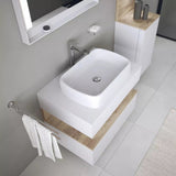 Duravit Lavoar Duravit, Above cb overstretched 60cm Qatego white w/o OF, w/o TP, ground, montare pe blat, oval, alb