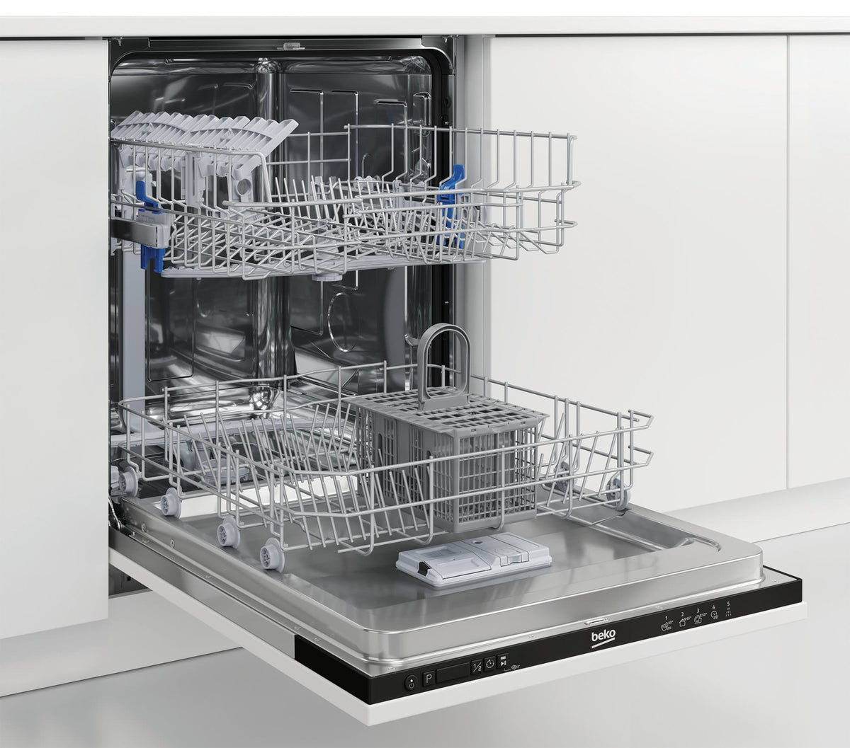 Beko Masina de spalat vase incorporabila Masina de spalat vase incorporabila Beko BRI63491 | 14 seturi, 5 programe, Clasa D, ProSmart Inverter