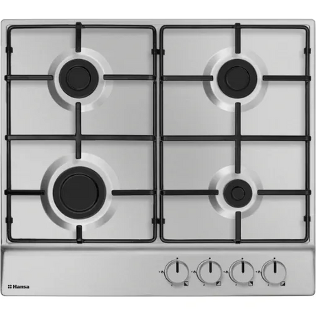 Hansa Plita pe gaz Plita pe gaz Hansa BHGI610102 | 60cm, Comenzi frontale, Gratare emailate, Inox
