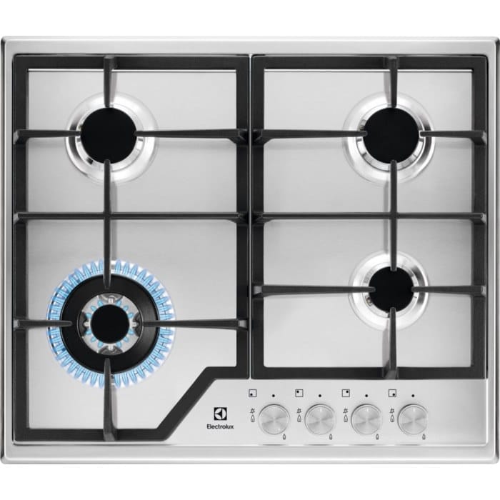 Electrolux Plita incorporabila Plita incorporabila Electrolux KGG753753K | Gaz, 5 arzatoare, Aprindere electrica, Gratare fonta