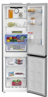 Beko Combina frigorifica Combina frigorifica Beko B3RCNA364HXB1 | 367L, AeroFlow, HarvestFresh, E, Metal Look, 59.5x66.3x186.5cm