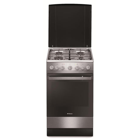 Hansa Aragaz Aragaz Hansa FCMX581009 | 50cm, 4 Arzatoare, Cuptor Electric 62L, Clasa A, 50x60x85cm