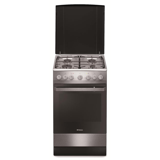Hansa Aragaz Aragaz Hansa FCMX581009 | 50cm, 4 Arzatoare, Cuptor Electric 62L, Clasa A, 50x60x85cm