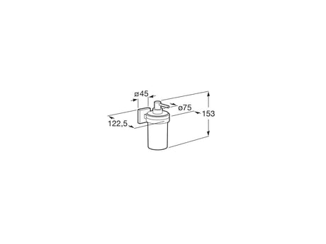 Roca Dozator sapun Dispenser Sapun Roca A816828001 | Gama Cubica, Perete, Crom, 122x75x153mm