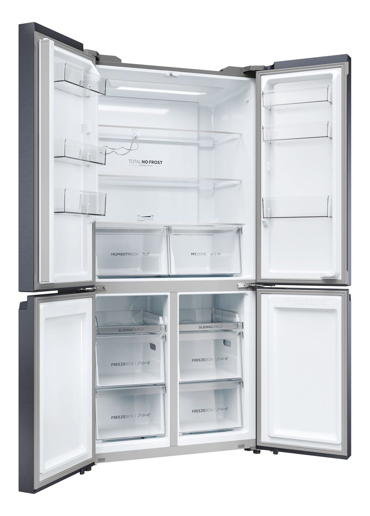 Haier Combina frigorifica Combina frigorifica Haier HCR5919ENMB | 528 L, 4 usi, Total No Frost, Clasa E