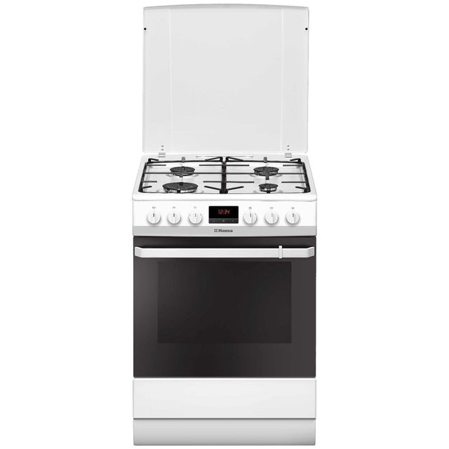 Hansa Aragaz Aragaz Hansa FCMW68299 | 60cm, 4 Arzatoare, Cuptor Electric 62L, Clasa A, 60x60x85cm