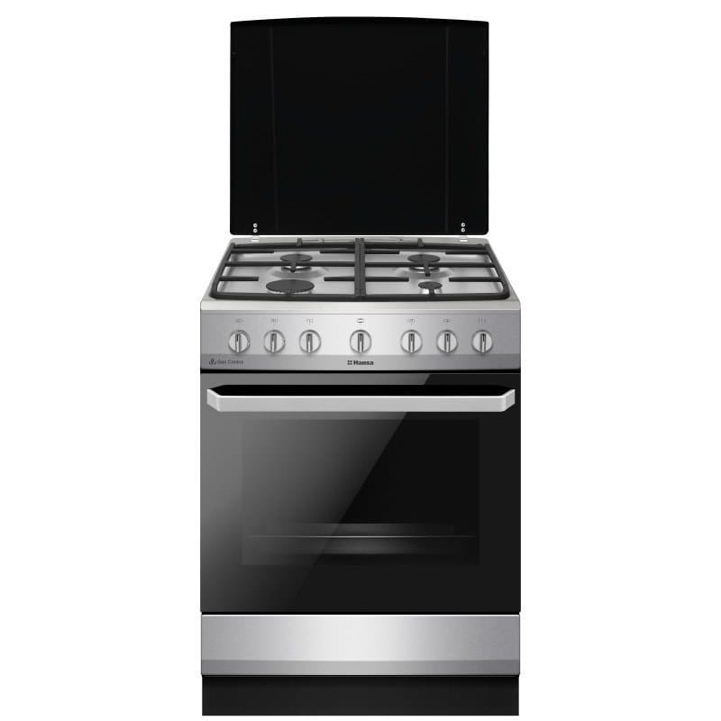 Hansa Aragaz Aragaz Hansa FCMX68129 | cuptor electric, 60 cm, 4 arzatoare, steam cleaning