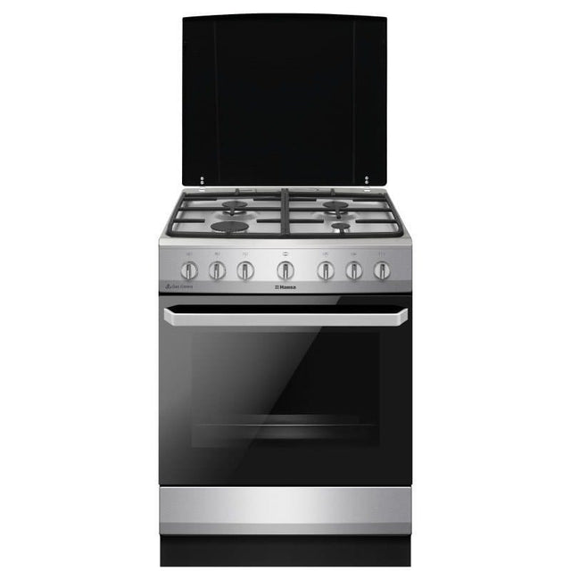 Hansa Aragaz Aragaz Hansa FCMX68129 | cuptor electric, 60 cm, 4 arzatoare, steam cleaning