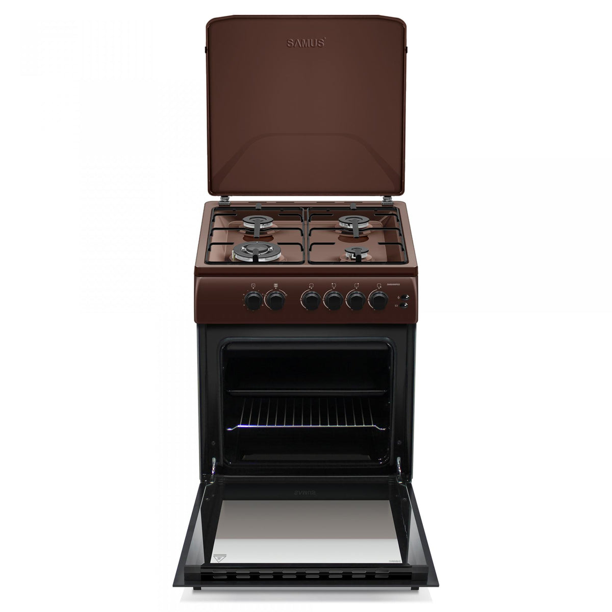 Aragaz SamusSM664MPGS | 60cm, Gri, Timer, 60x63.5x86cm