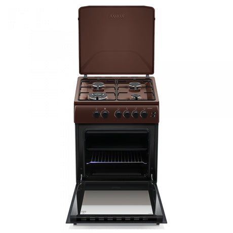 Aragaz SamusSM664MPGS | 60cm, Gri, Timer, 60x63.5x86cm