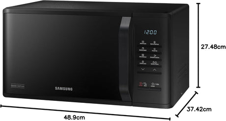 Samsung Cuptor microunde Cuptor cu microunde Samsung MS23K3513AK/OL | 23L, 800W, Quick Defrost, Negru