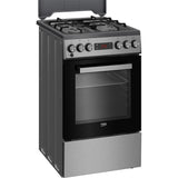 Beko Aragaz Aragaz Beko FSM52331TXDSN | 4 Arzatoare, Cuptor Electric, 8 Functii, Gatire Abur, Grill, 50x60x85cm