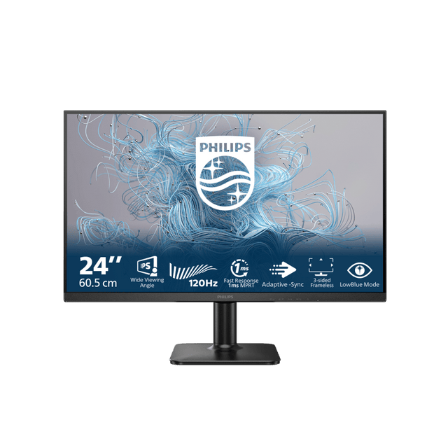 Philips Monitor Philips 23.8" 24E2N1110/00, Diagonal (inch): 23.8, Diagonal (cm): 60, Aspect ratio: 16:9, Panel: IPS, Resolution: 1920x1080, Refresh Rate: 120Hz, Response time GtG: 4ms, Response time MPRT: 1m