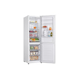 Combina frigorifica Total No Frost Daewoo, volum net 344 (235+109) litri , clasa E, Inverter display pe usa, Alb