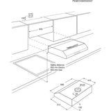 Electrolux Hota traditionala Electrolux, Putere de absorbtie 208 mc/h, 1 motor, 60 cm, Inox