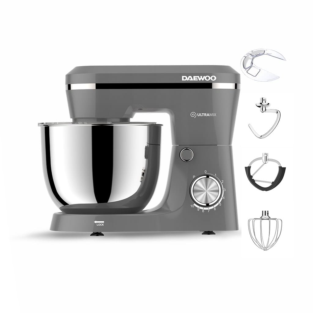 Daewoo SDA Mixer Mixer cu Bol Daewoo SDA DHM150G | 1600W, 10 Viteze, Bol 4.5L, Gri