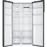 Haier Side by side Frigider Side by Side Haier HSR3918ENPB | 528 L, Total No Frost, Clasa E, Inverter