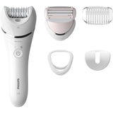 Philips Epilator PHILIPS Series 8000, 32 pensete, 2 viteze, alb